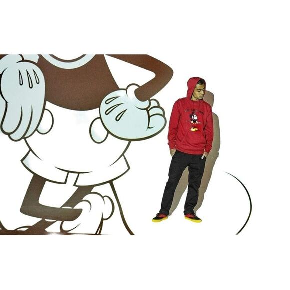 Vans x Disney Unisex Mickey Red Black Yellow Sneakers Shoes Size M 5 W 6.5 - Picture 10 of 10